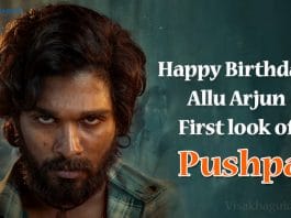 Allu Arju Bio Pushpa first look happy birthday